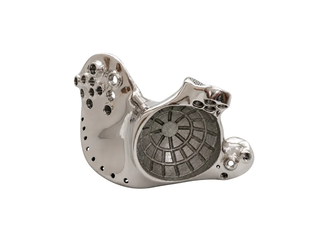 3D printed hemipelvic implant with constrained THA