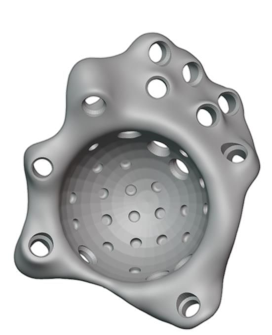 Front view — flange layout