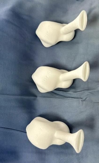 Plastic trials in three sizes